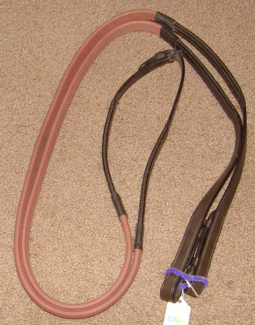Tough 1 English Flat Leather Reins – Black Or Brown 54